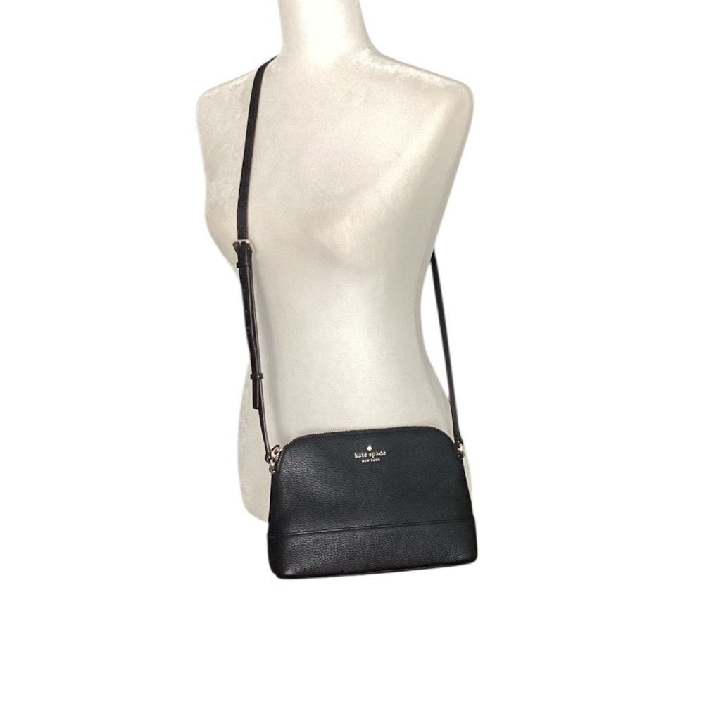 Kate Spade Southport Avenue Hanna Leather Black Crossbody Bag